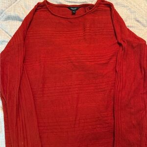 Simply Vera Vera Wang Red Crewneck Sweater
